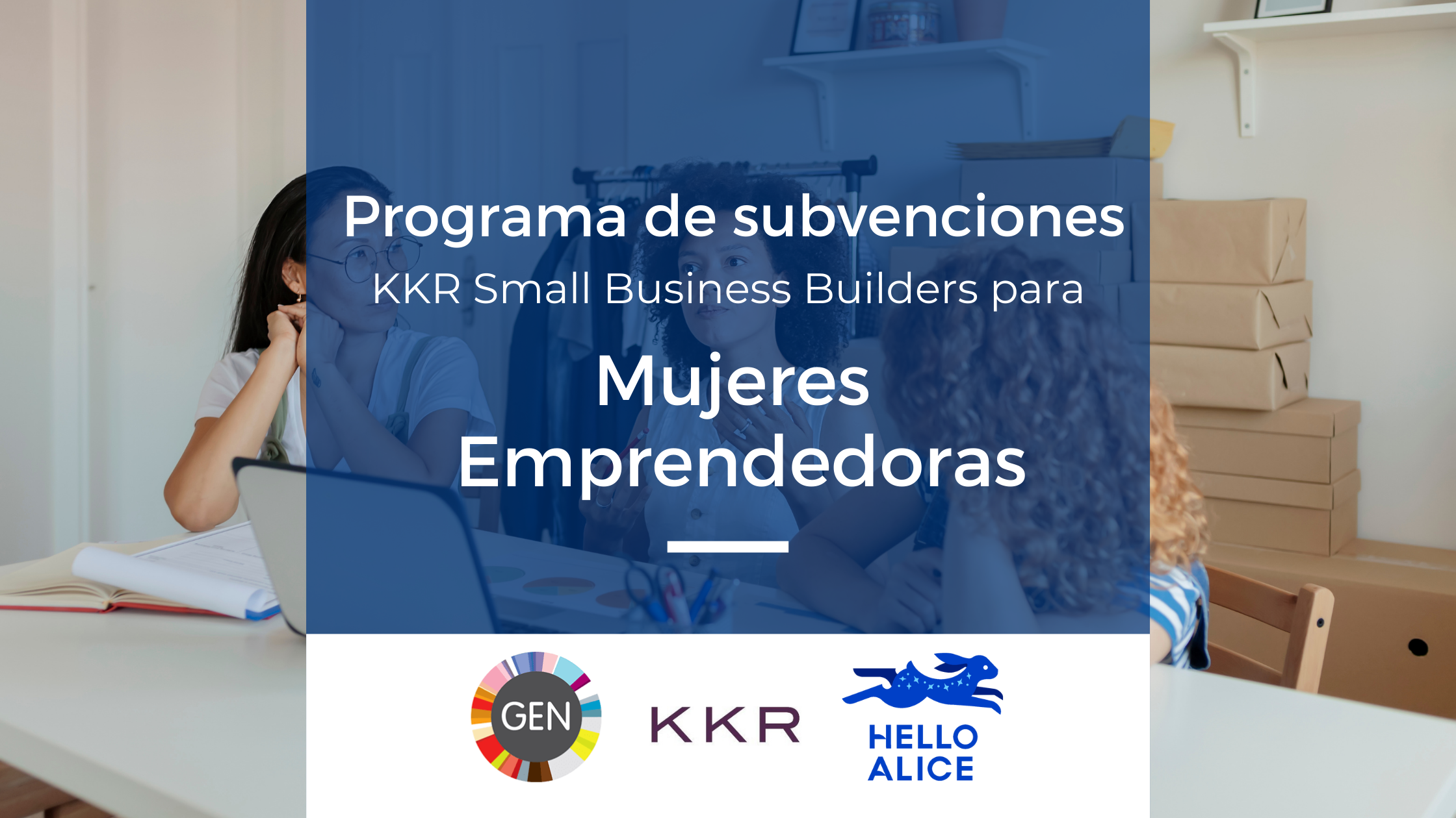 Programa de subvenciones para mujeres emprendedoras de KKR